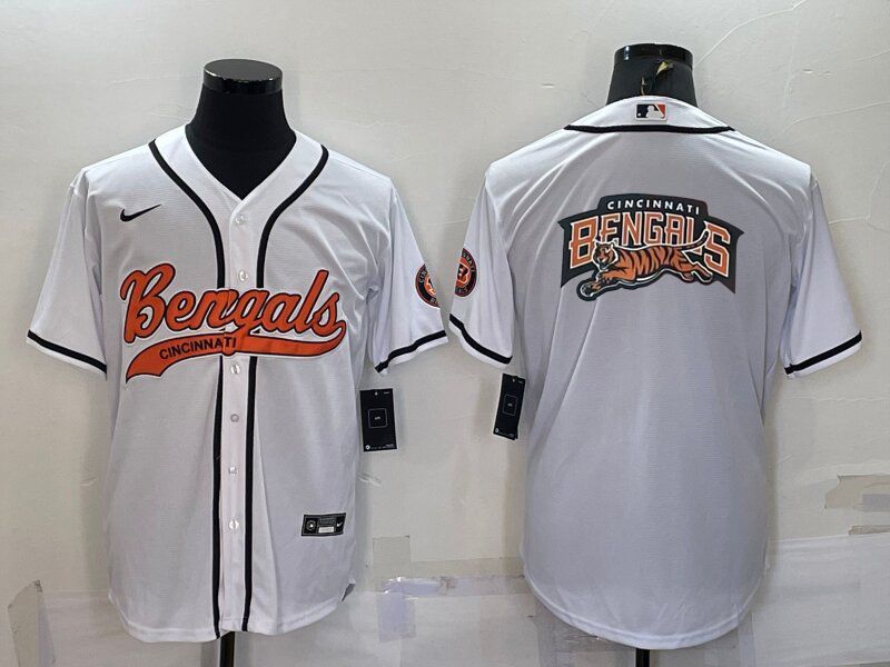 Men Cincinnati Bengals Blank White 2022 Nike Co branded NFL Jerseys->dallas cowboys->NFL Jersey